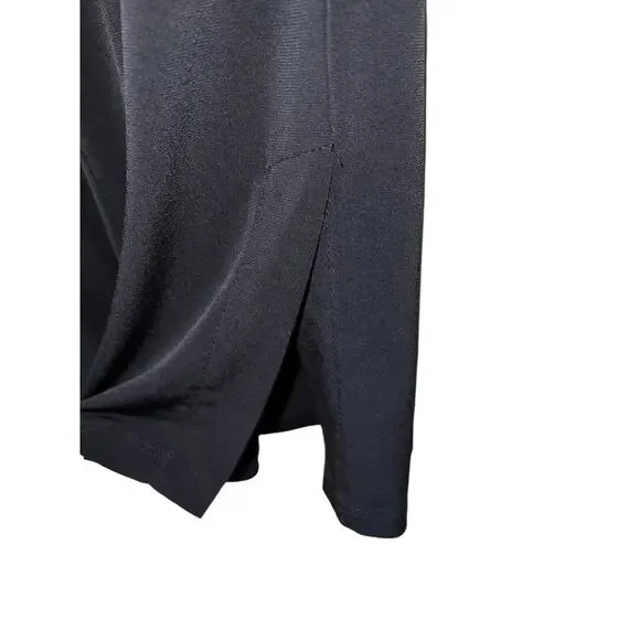 Susan Graver Black Cropped Pants with Side Slits - Picture 5 of 11